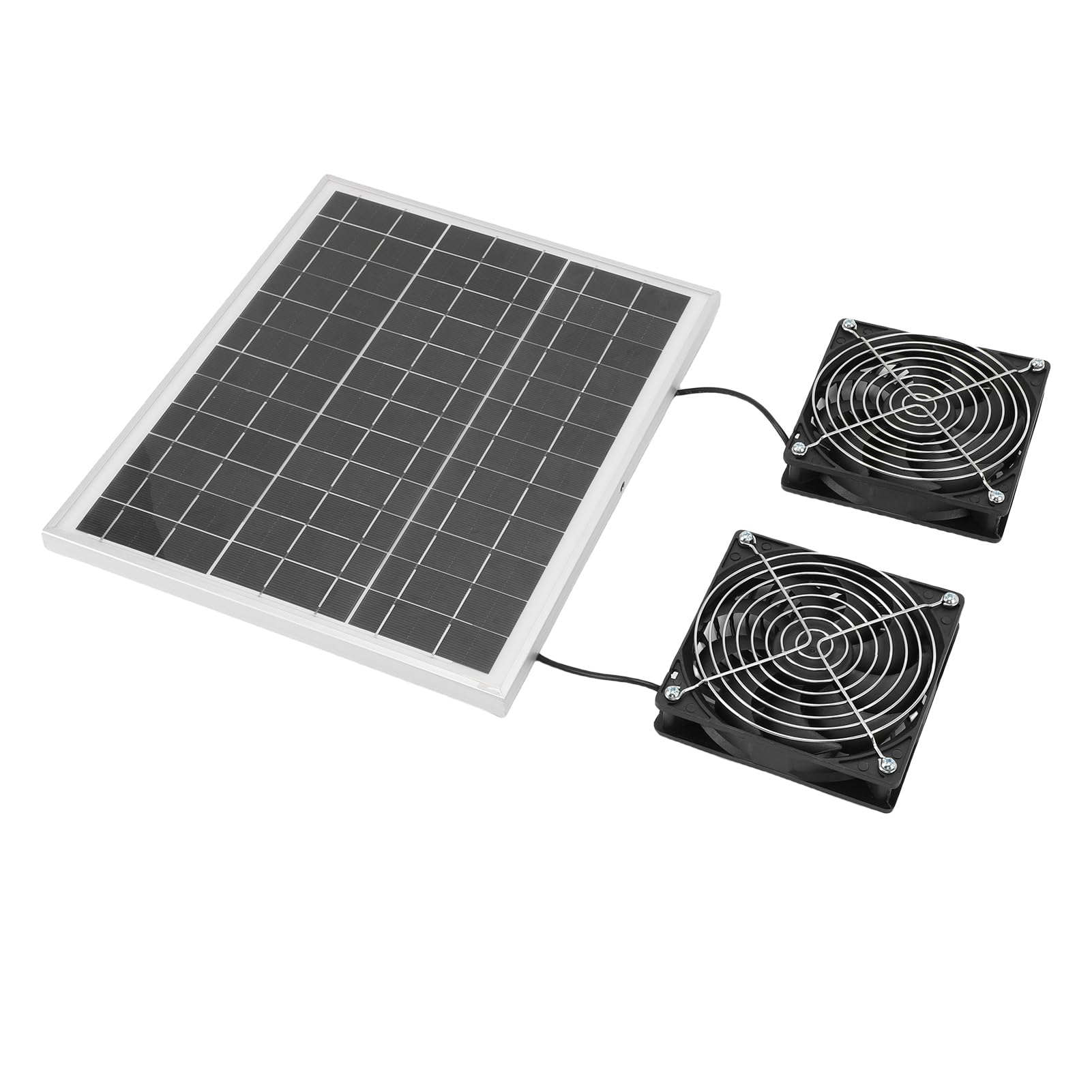 TOPINCN Ventilatore Solare Doppio Ad Alta Efficienza con Design