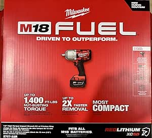 Milwaukee 2767-22R Fuel High Torque 1/2&#34; Impact Wrench w/Friction Ring Kit