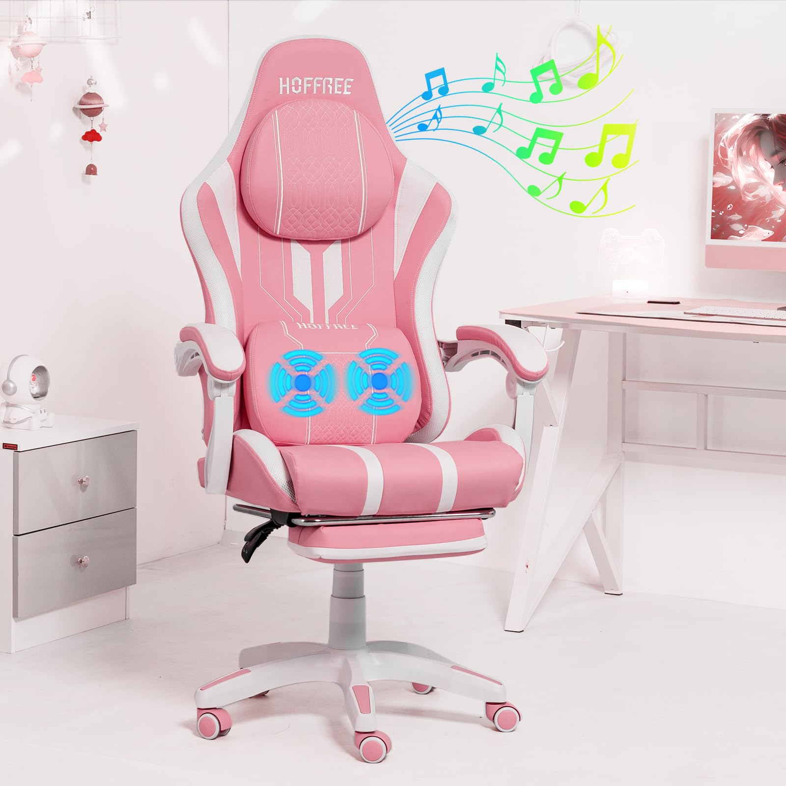 App Download Hoffree Gaming Chair Massage, Bluetooth Speakers