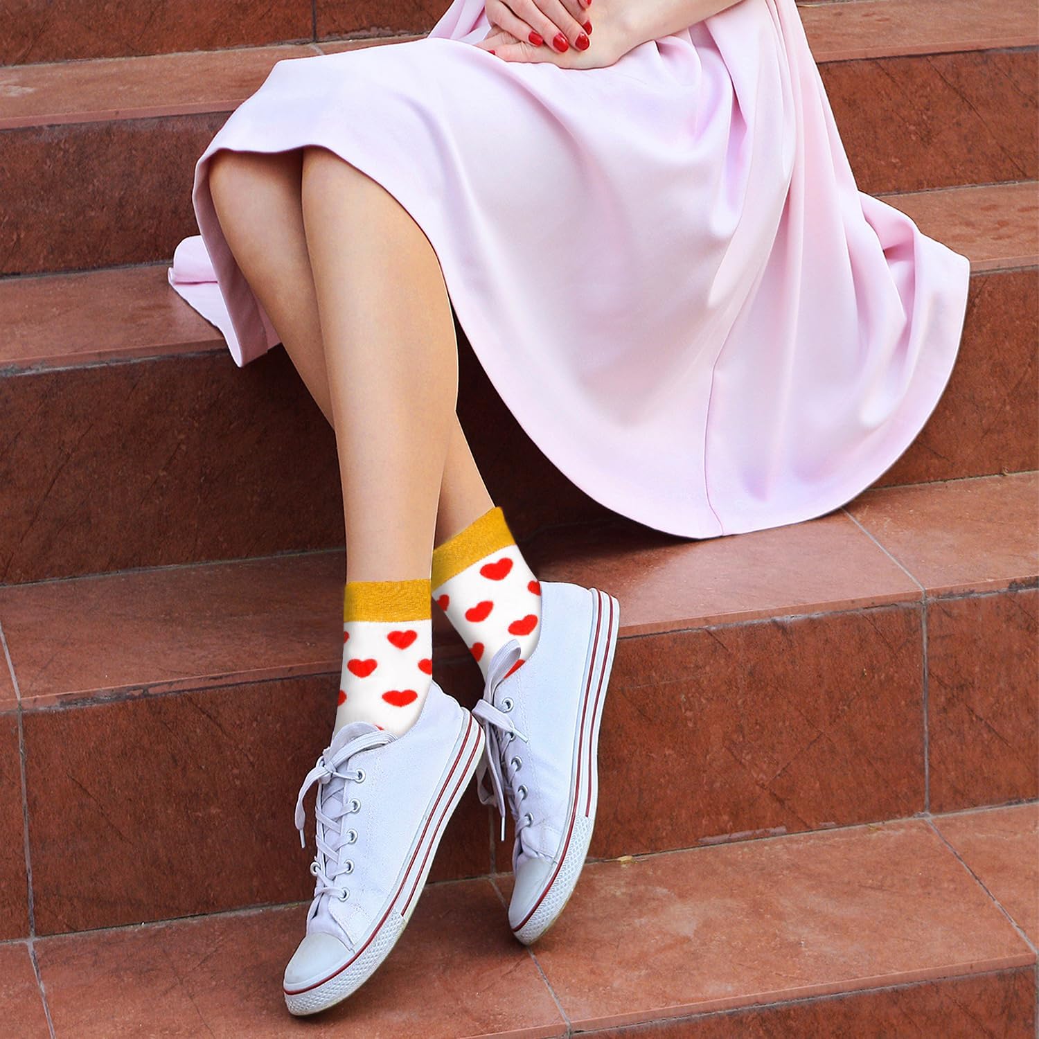 Benefeet Funny Colorful Crew Socks for Women & Girls, Size 5-9, Crazy Cotton Socks - Image 6