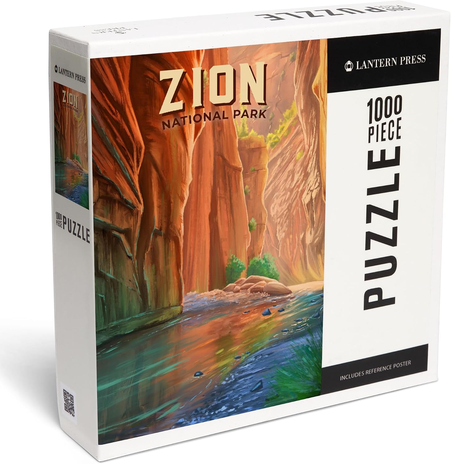 Zion National Park Puzzle 1000 Pieces – The Narrows Utah, Random Cut Jigsaw Puzzle for Adults, Scenic Canyon Landscape, Made in USA