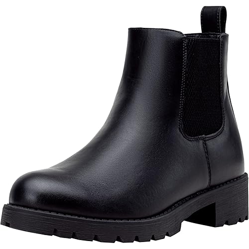 Vepose Women's 9607 Chelsea Ankle Boots Pull-On Booties for Women