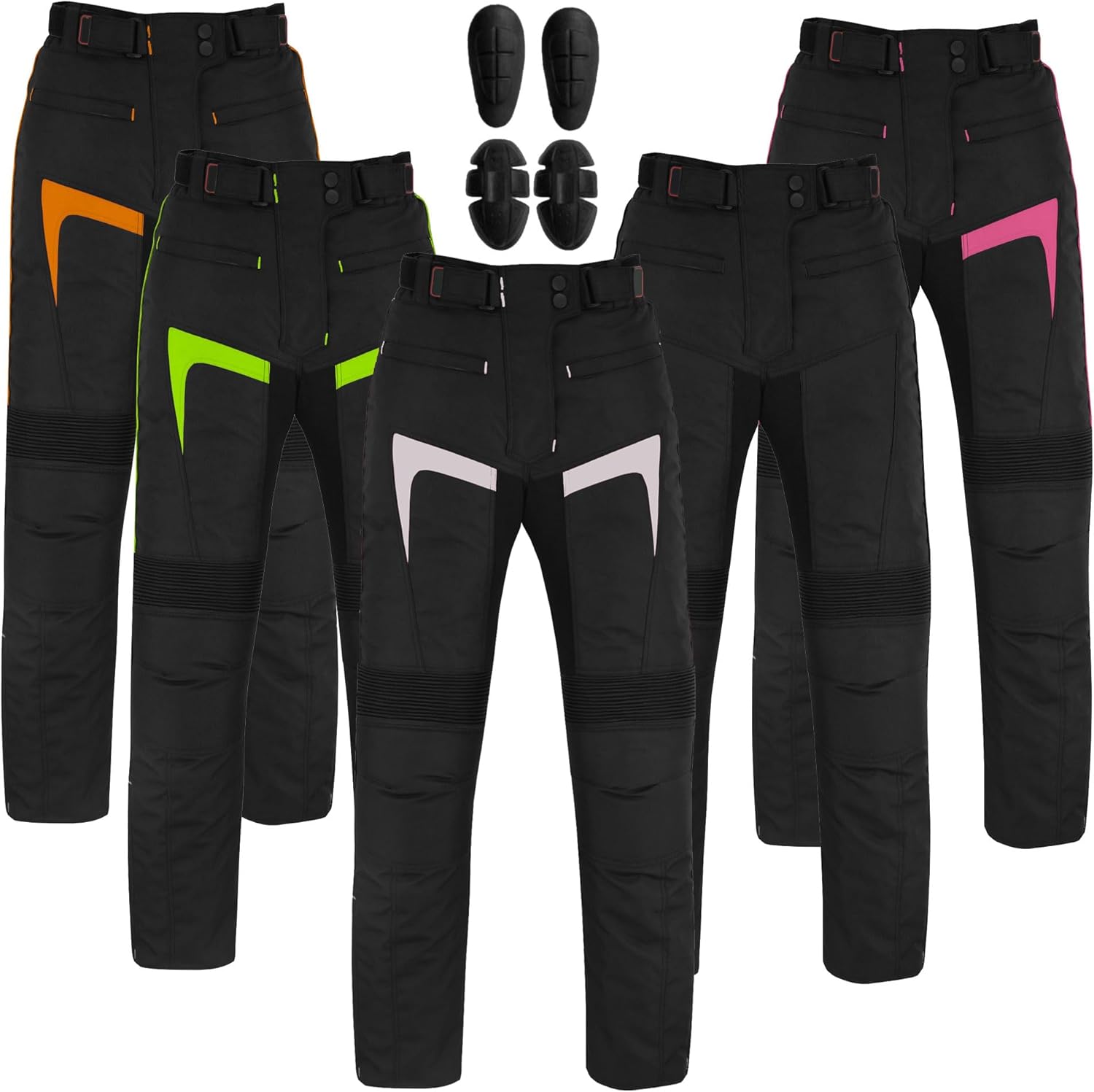 Woman Motorcycle Pants Waterproof Motorbike Trouser with Removable Lining Protective Armored Riding Motocross Gear for Girl