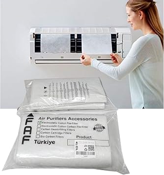 Faf Fresh Air Filter Tüm Klimalar İçin Uyumlu Elekrostatik Gümüş İyonlu Klima Filtresi 10 Adet