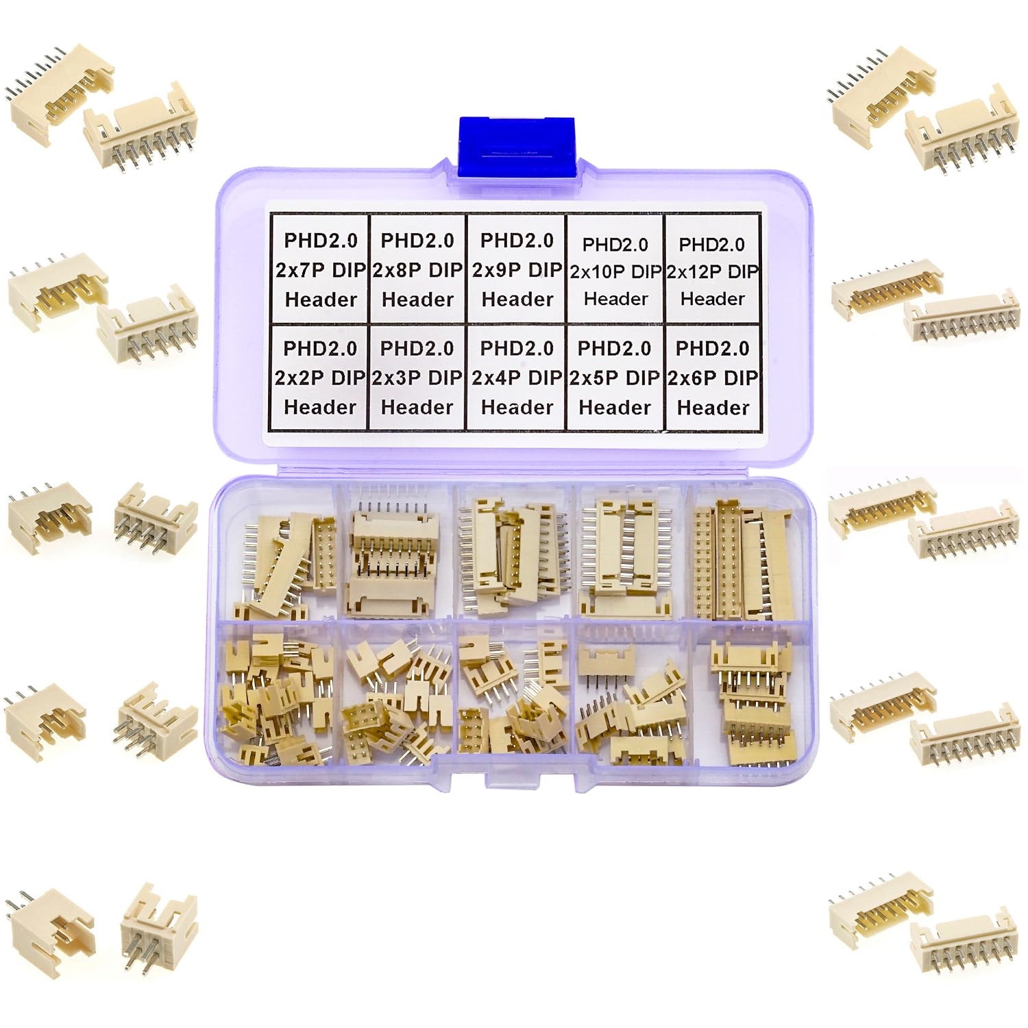 Amazon.com: Kidisoii JST Connector Kit, PHD2.0 Dual Row DIP