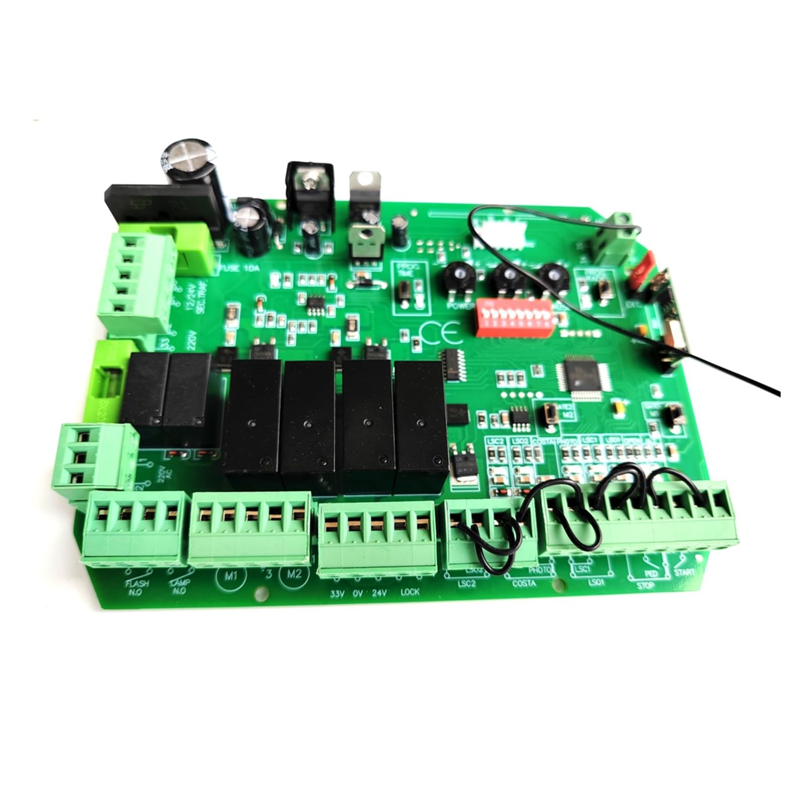 Elektrischer TüRöFfner, Hauptplatine Des Drehtoröffnermotors Der Steuerplatine Nur For Die Verwendung Mit 24-V-Gleichstrommotoren(4REMOTE CONTROL KIT)