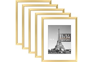 upsimples Picture Frame 5 Set for Gold Pictures (5-Pack)