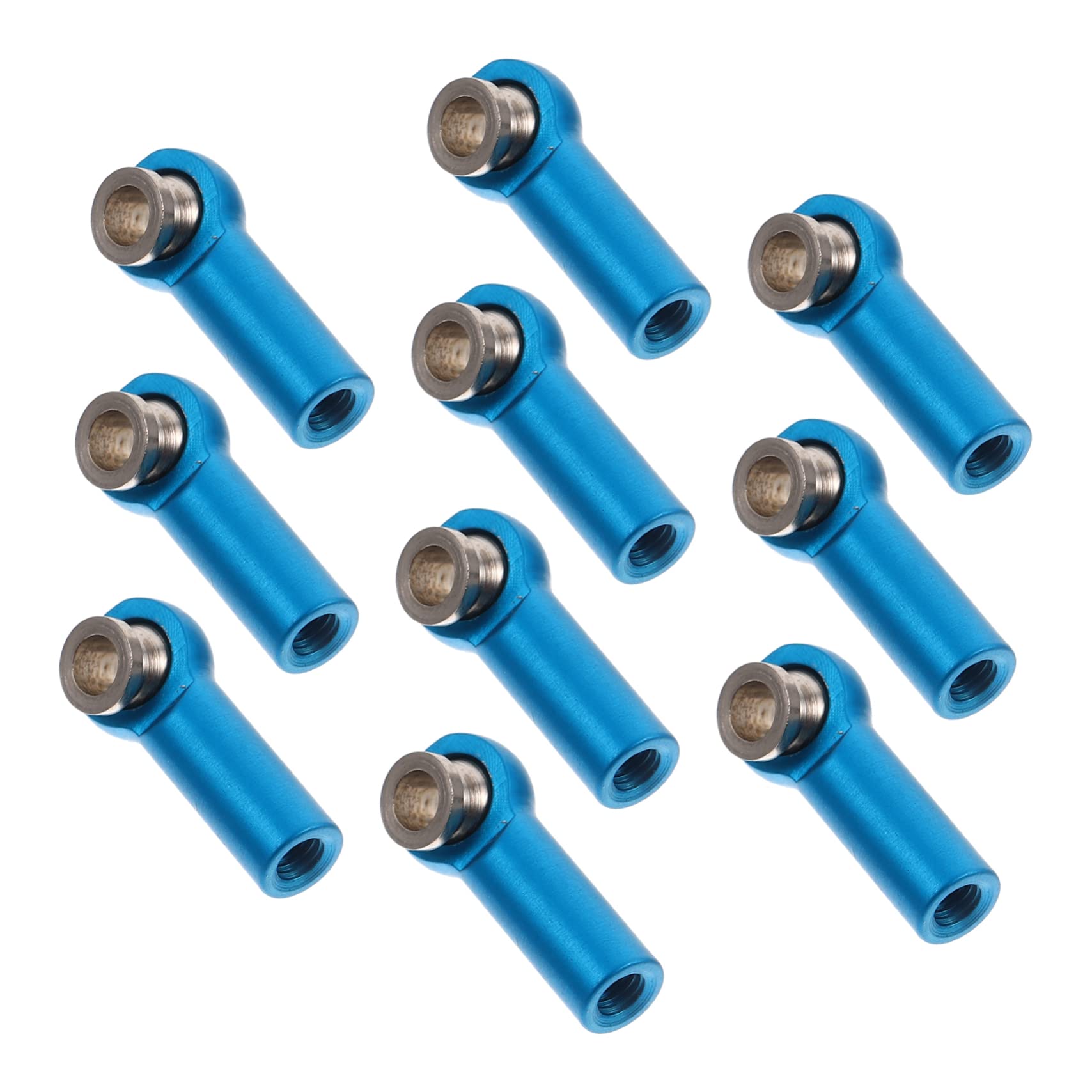 WOONEKY 10pcs Ball End Tie Rod End Joints Aluminum Alloy Ball Head Holder for Rc Car and Telecar Accessories