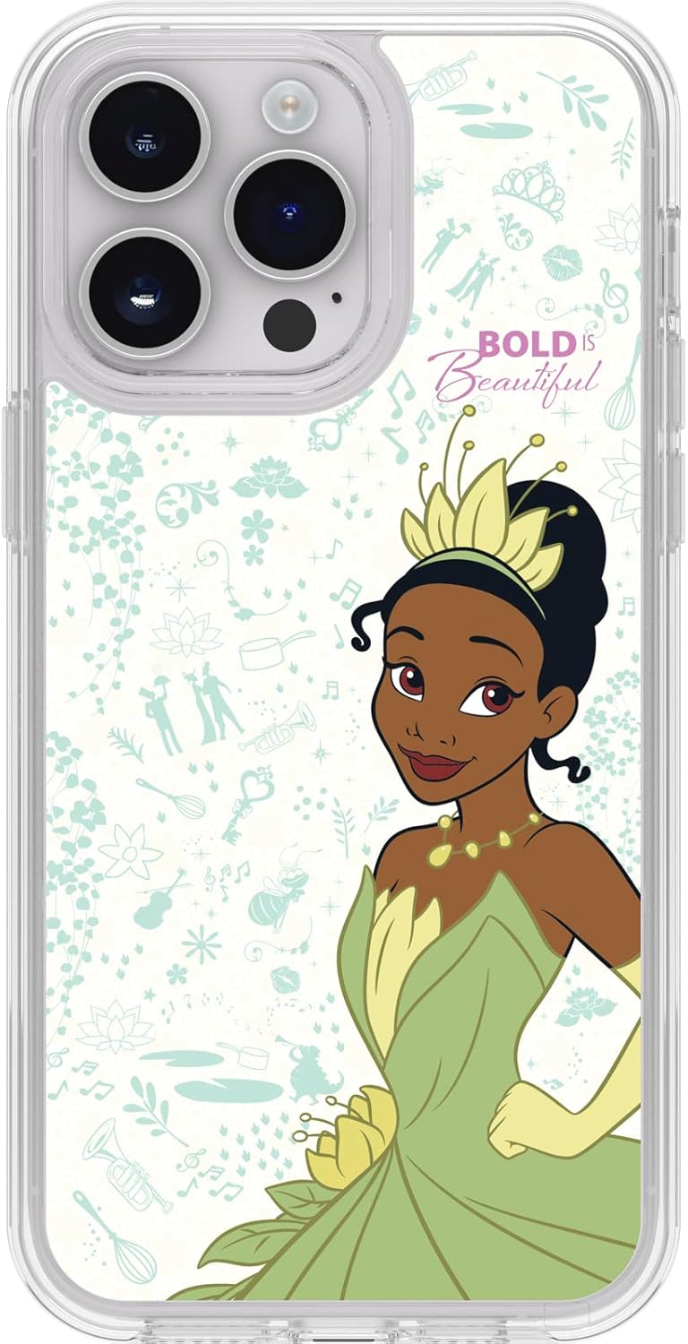 OtterBox iPhone 14 Pro Max Symmetry Series+ Case - Tiana Beauty, Ultra-Sleek, Snaps to MagSafe, Raised Edges Protect Camera & Screen