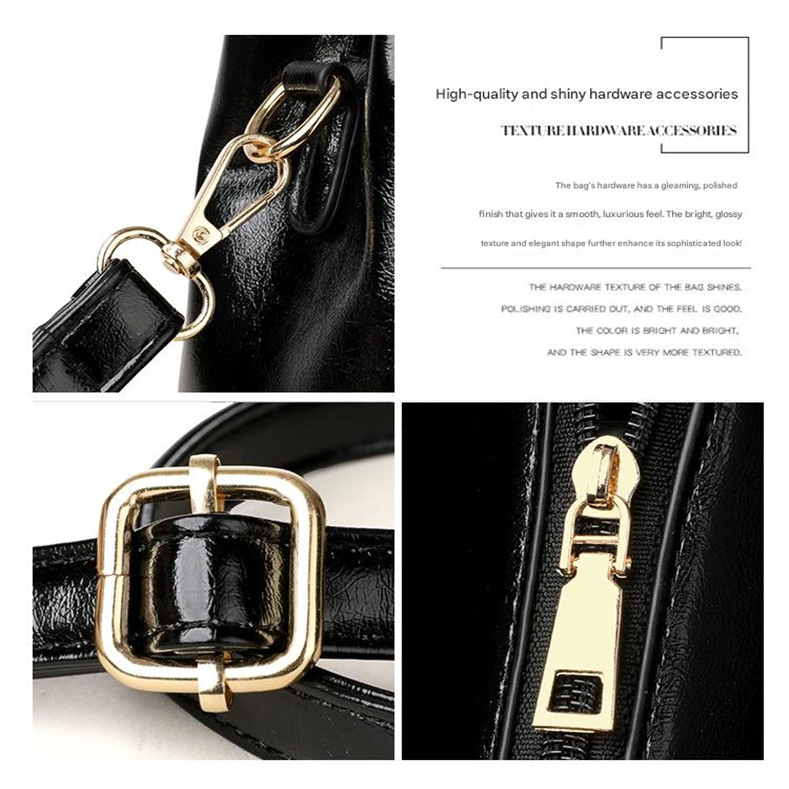Borsa Elegante con Chiusura da Donna A Tracolla Versatile E Raffinata-Marrone