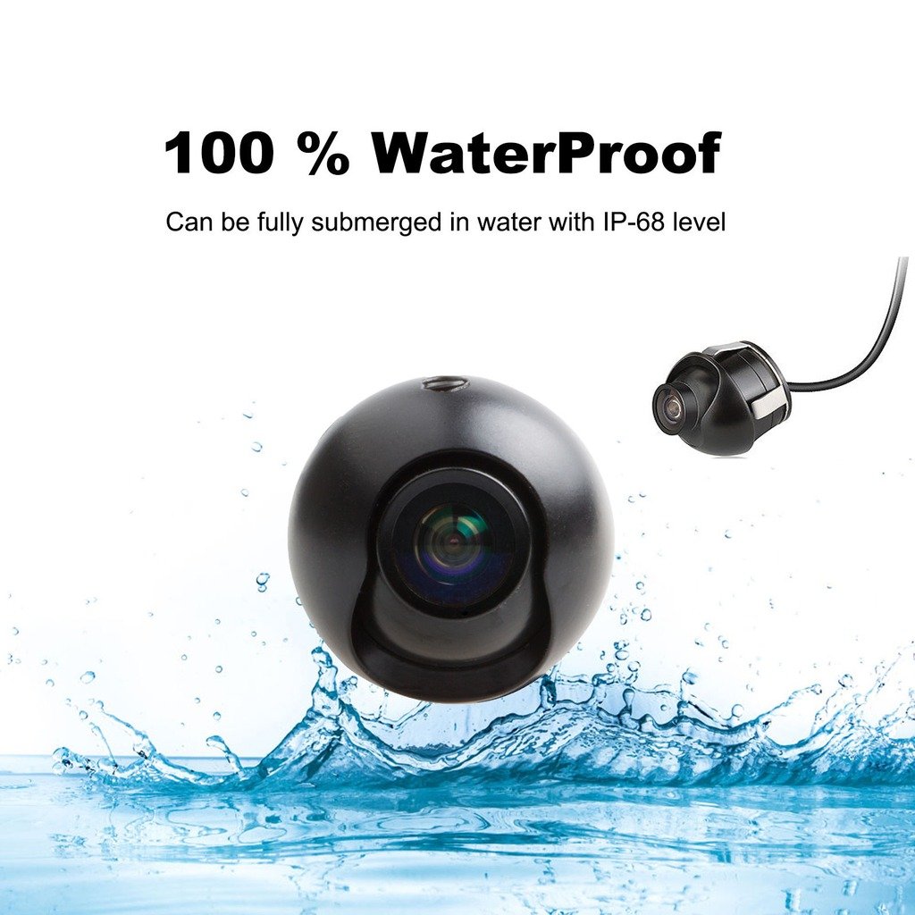 Meijunter In Car Auto Eyeball Rearview Reversing Camera Waterproof 480TVL CMOS Clear Image