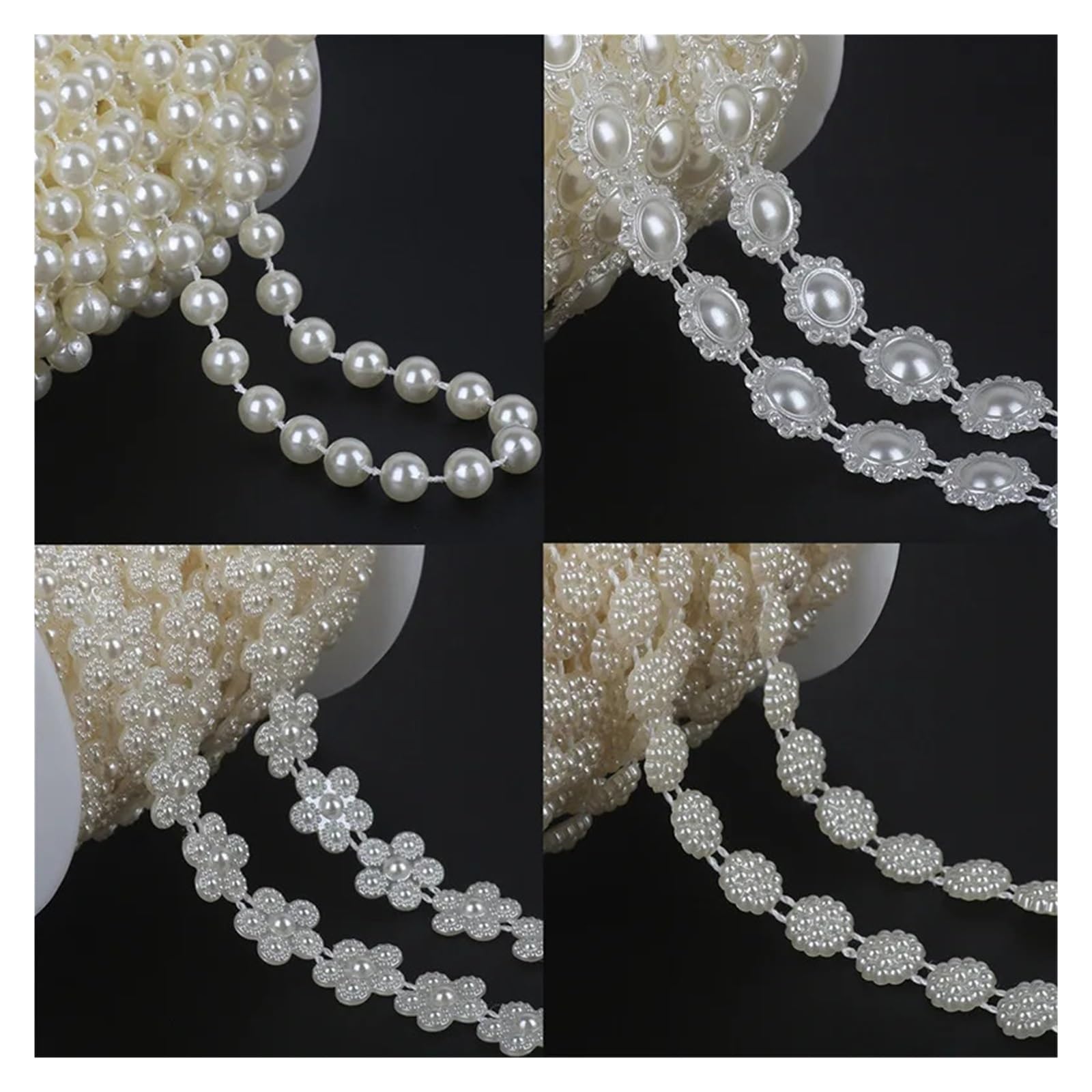 Plastic Faux Pearl Garland