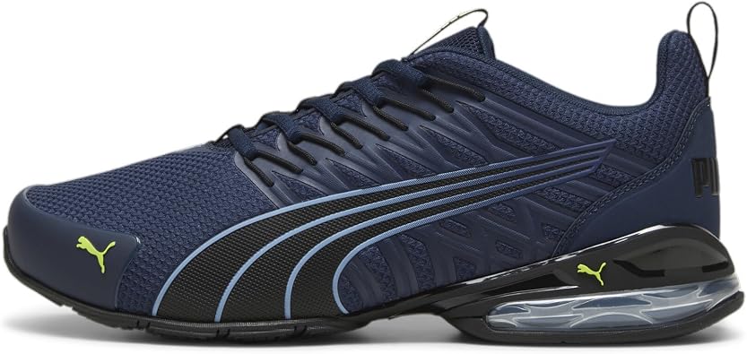 PUMA Mens Voltaic Evo Cross Trainer, Club Navy-puma Black Electric Lime, 10 M US