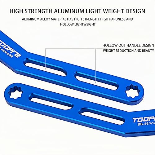 Miniatura 3 de Llave de eje central 6 en 1, soporte inferior profesional, multiherramienta, kit universal de servicio de bicicleta para sistemas estándar ISOJIS