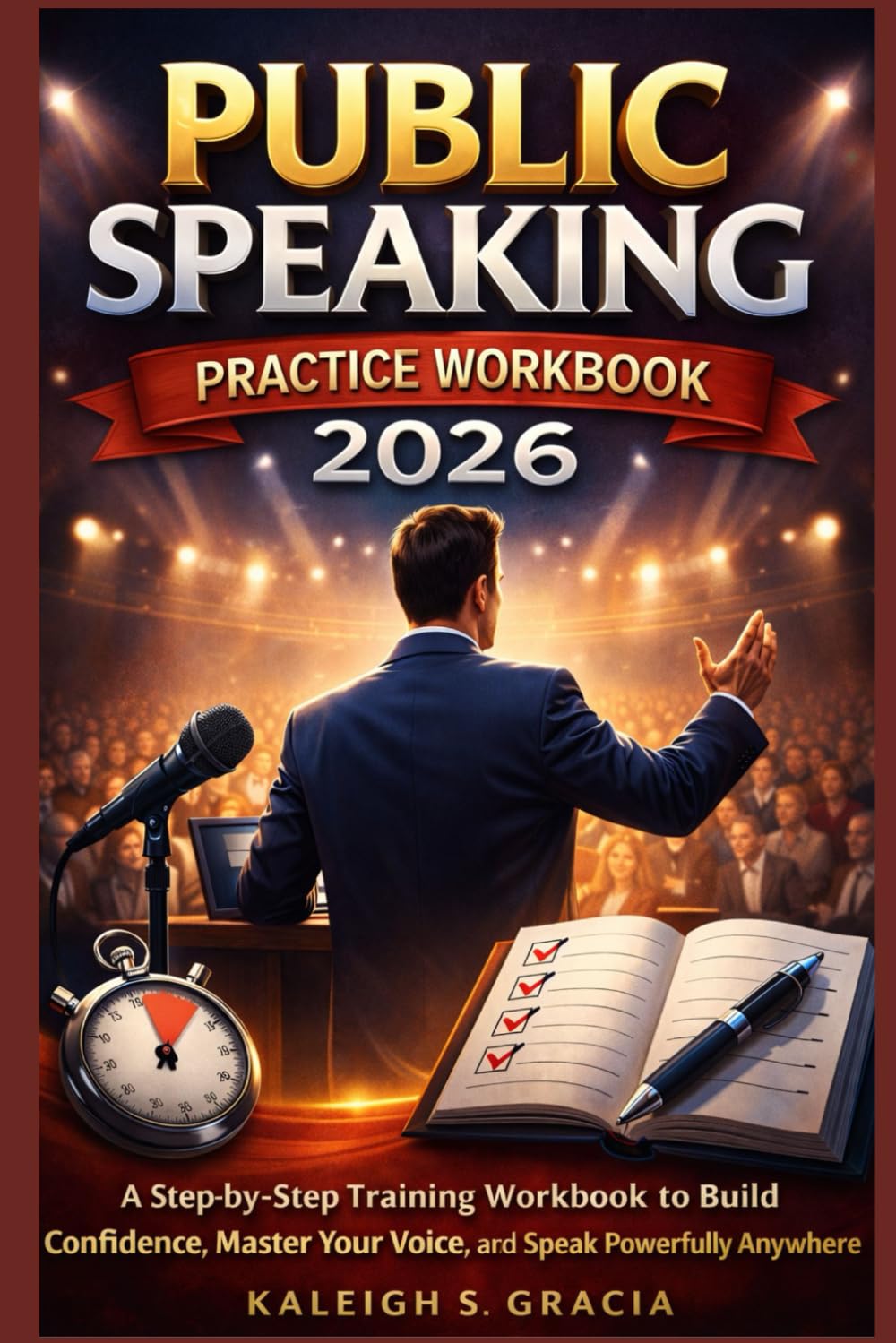PUBLIC SPEAKING practice WORKBOOK 2026.: A Step-by-Step Training Workbook to Build Confidence, Master Your Voice, and Speak Powerfully Anywhere.