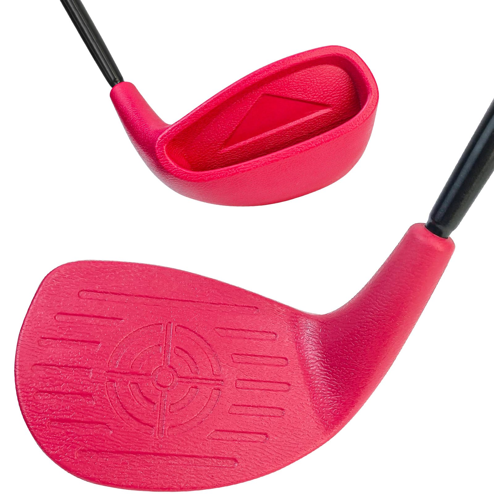 KofullGolf Club with Oversize Club Head for Golf Game Buckets, Extendable Shaft/Steel Shaft for Backyard Golf Game, Yard Golf Club for Adults Junior Family, Hit Plastic Foam Balls in Grass, Parks