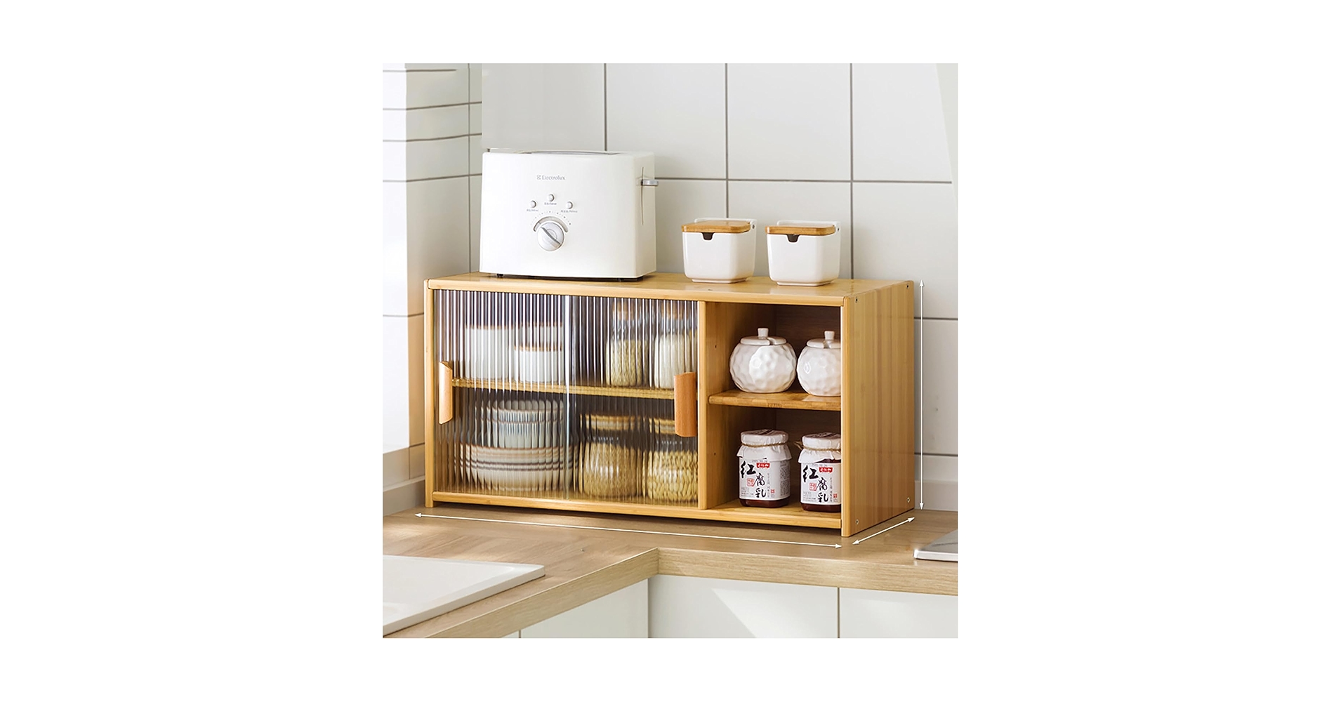 Amazon｜JSLJDM 食器棚 キャビネット キッチン ア サイドボード