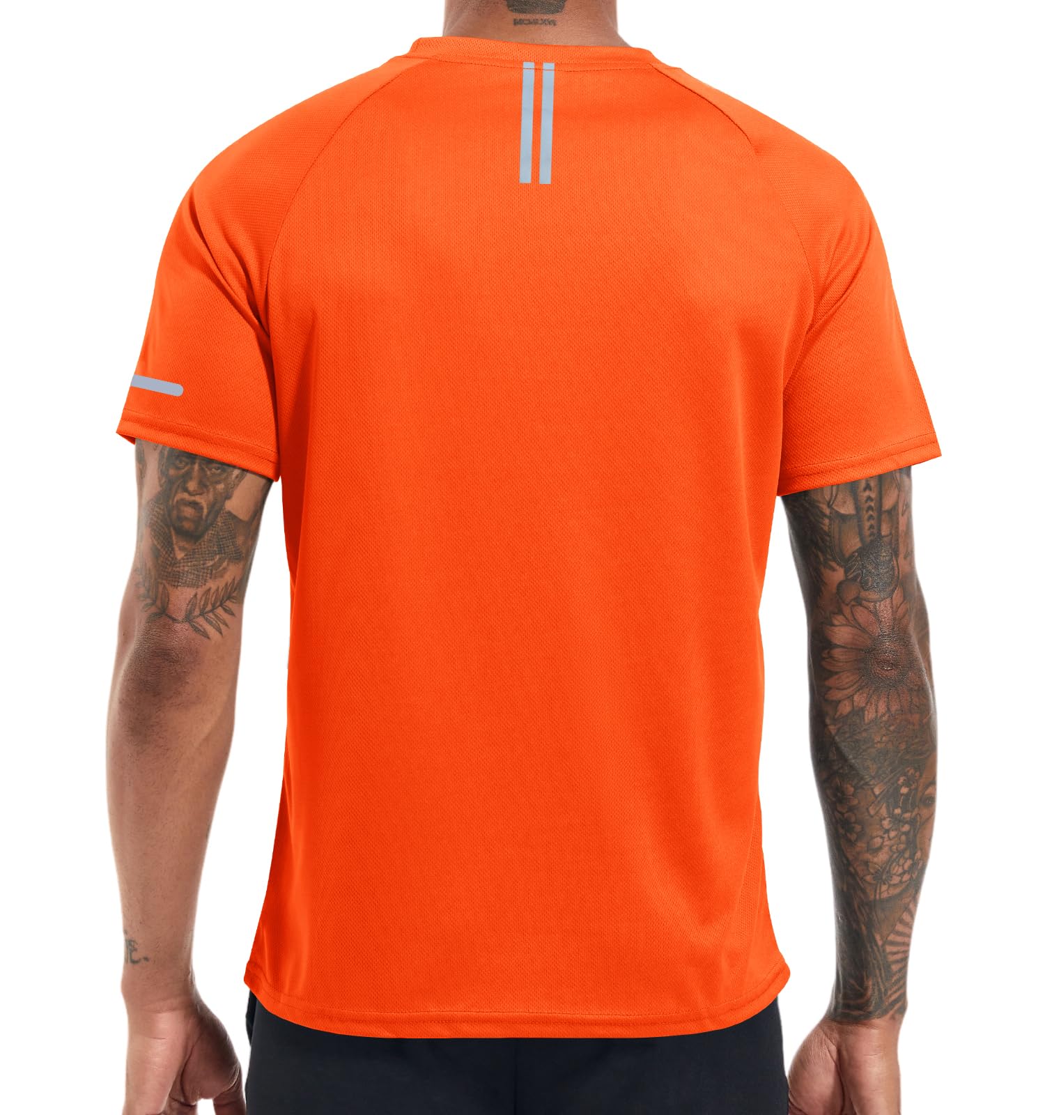 Herren Activewear T-Shirts 1/3/4/5/6er Pack | Slim Fit Sport Shirts | Atmungsaktiv, Schnelltrocknend & Leicht | mit Reflektierenden Details für Fitness, Laufen & Training