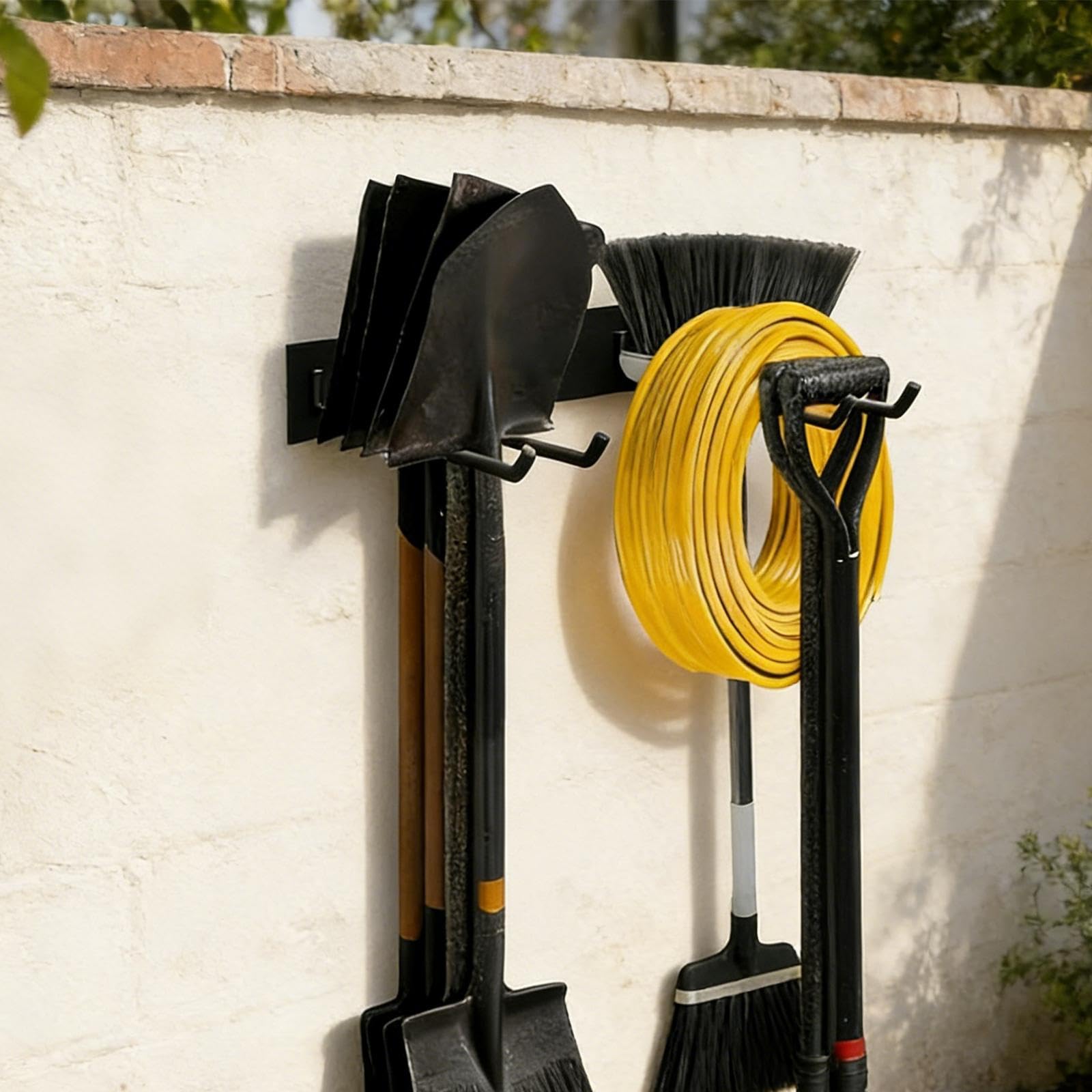 Générique Organisateur Métallique pour Outils de Jardin de Garage, pour Râteaux, Balais, Etc.