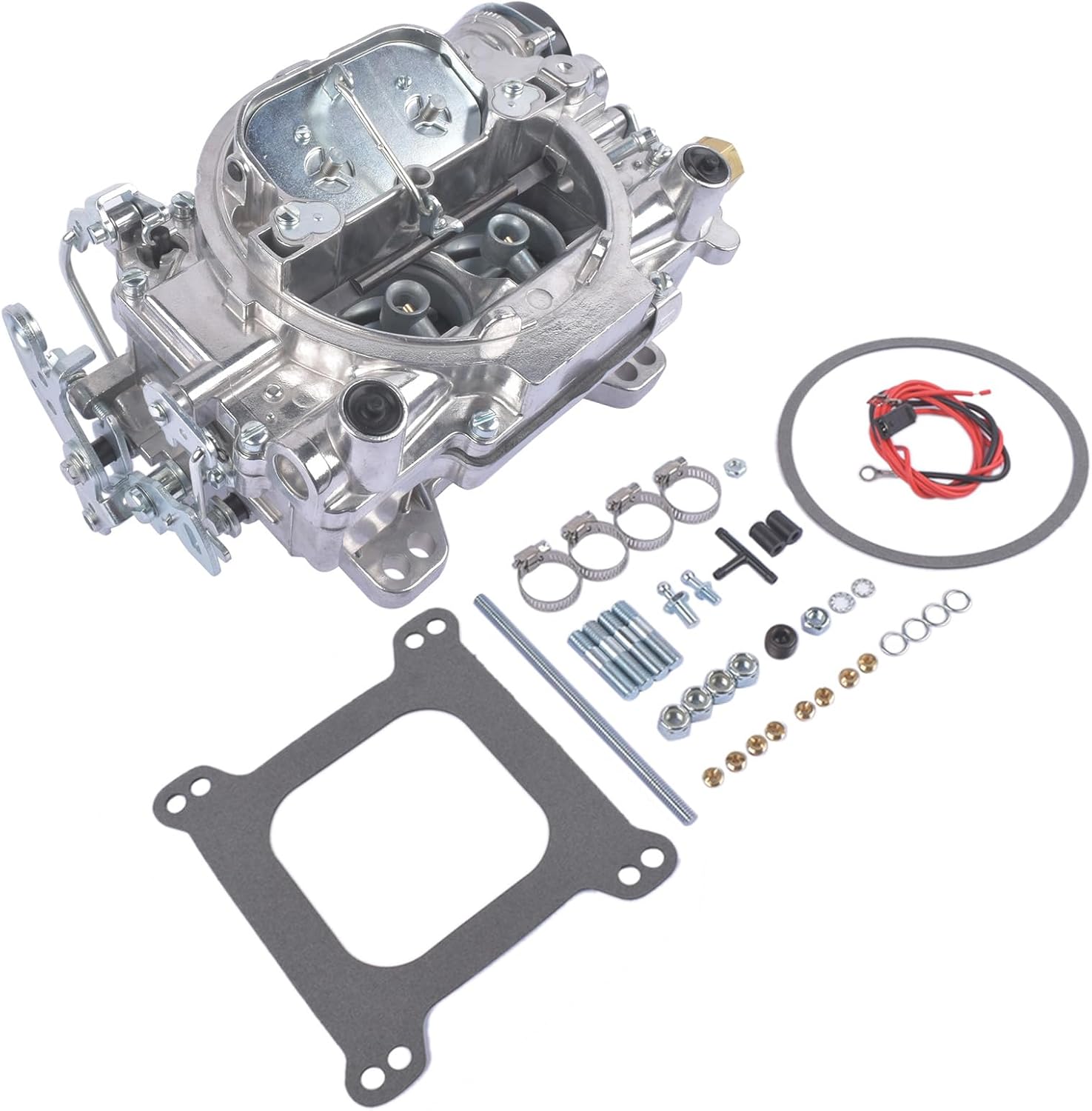 4 Barrel Marine Carburetor Replacement for 1409 Choke Carb 600 CFM