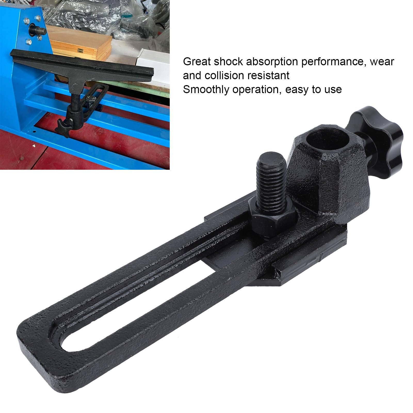 [Diámetro del Orificio de 25 mm] Base de Soporte de Herramienta de Torno de Acero de Aleación Resistente, Larga Duración, Funcionamiento Suave para Poste de Soporte de