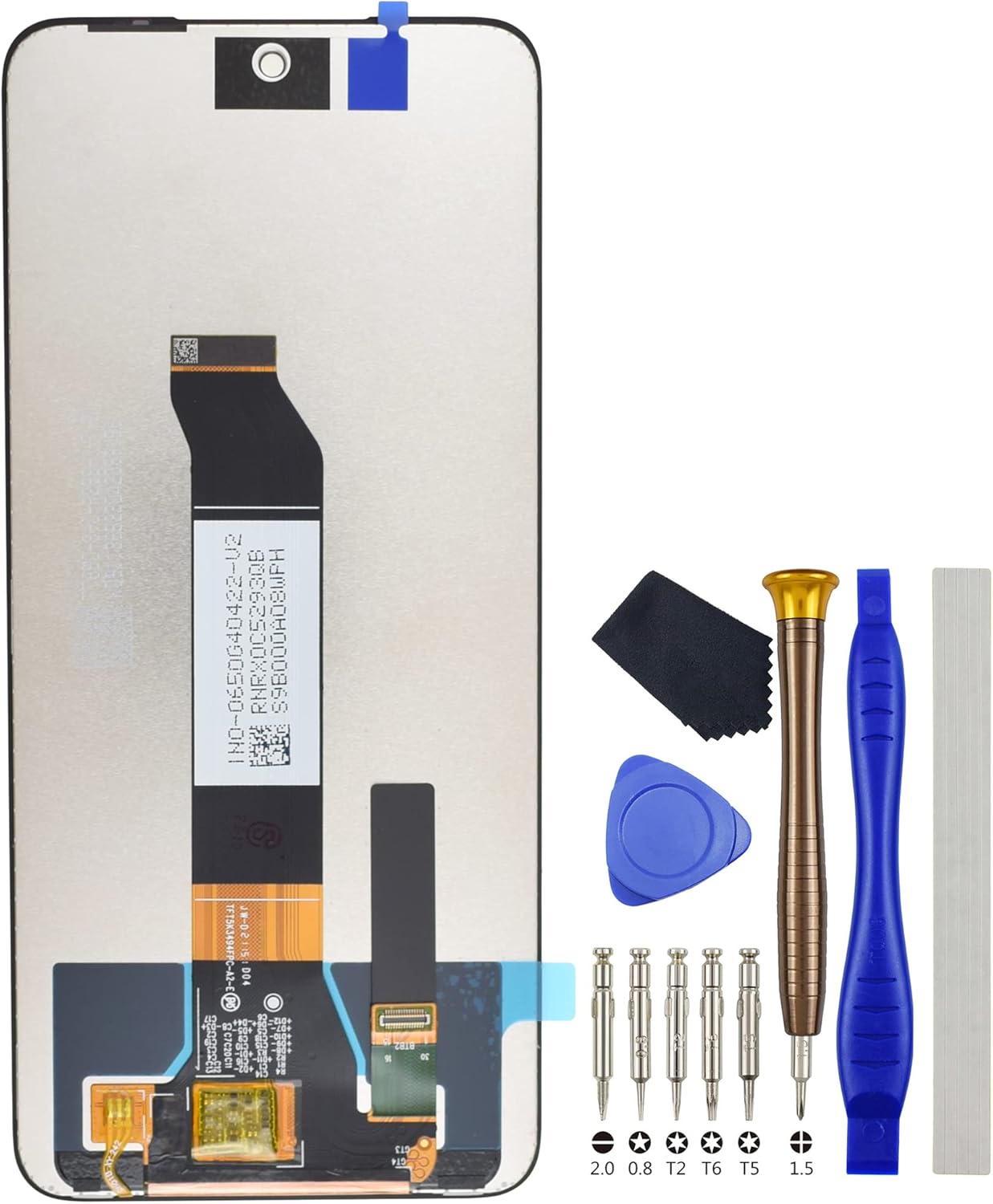 Black Full LCD Digitizer Touch Screen Assembly Replacement for Xiaomi Redmi Note 10 5G Note 10T 5G Xiaomi Poco M3 Pro 6.5" with Tool Kit