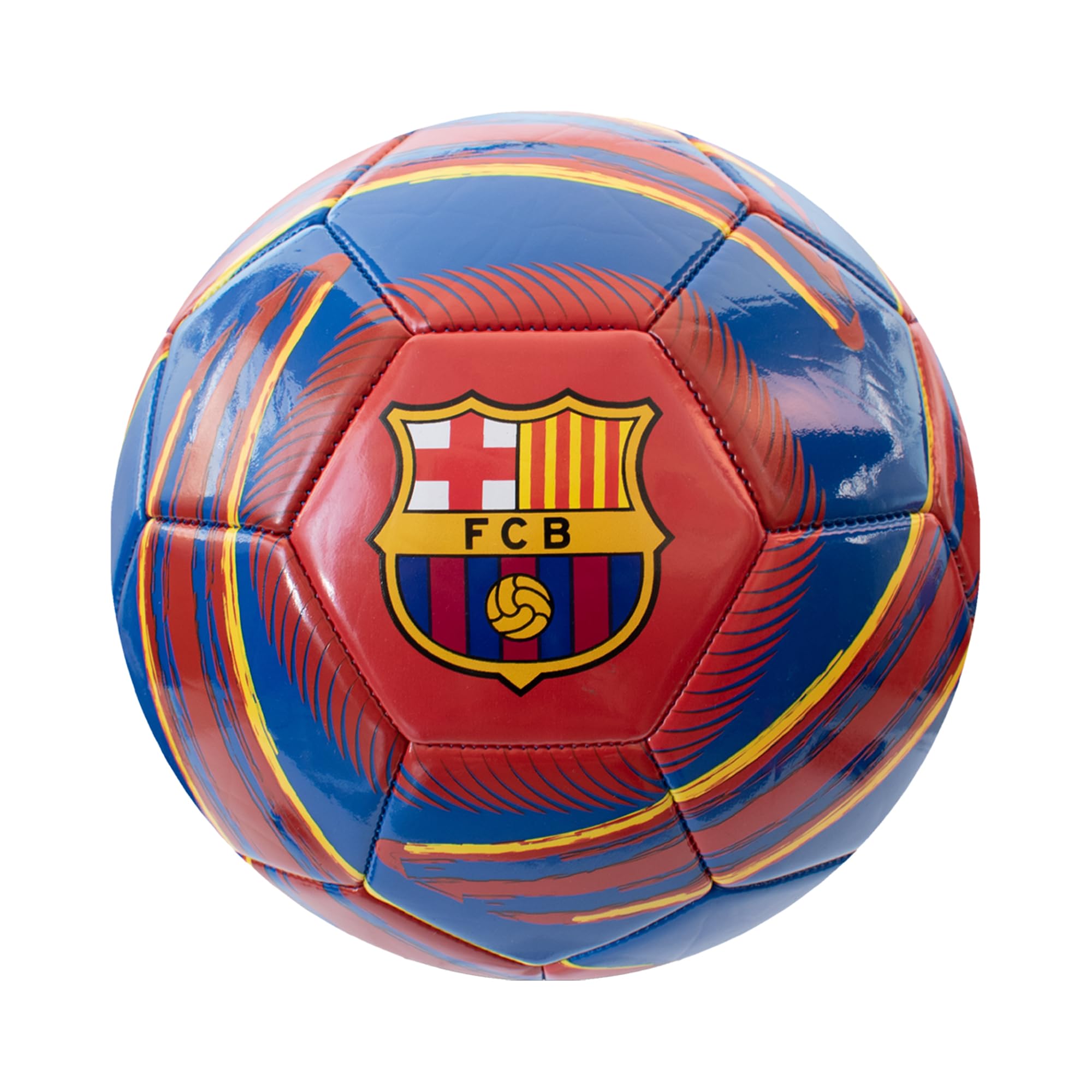 Hy-Pro FC Barcelona - Juego de fútbol con licencia oficial, pelota tamaño 5, mochila, bomba y botella de 750 ml, regalo completo de fútbol para niños y niñas con marca oficial del club, rojo y azul