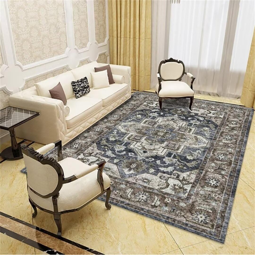 Tapis de salon resistant a l humidite lavable en machine pour resoudre l entretien