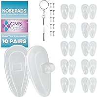 Vista 11 de GMS Optical Comfort Line – 0.276 in de ancho regular / 0.433 in de longitud pequeña – Bolsa de aire de silicona suave atornillada almohadillas