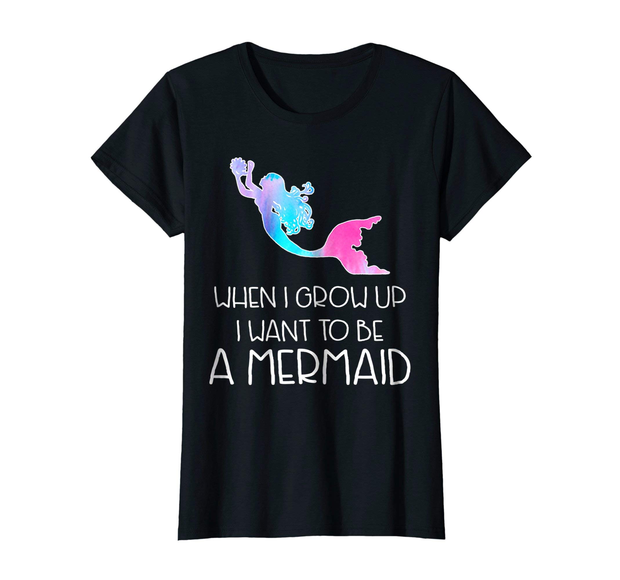 When I Grow Up I Want To Be A Mermaid T-Shirt - Mommy & Me