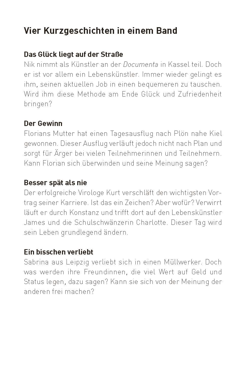 Das Glück liegt auf der Straße: Deutsch als Fremdsprache (DaF) B1