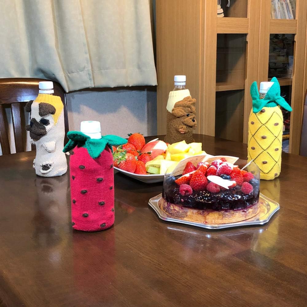 Amazon ペット ボトル カバー 可愛い サーモス 水筒 ニットカバー 日本製 350ml 500ml 兼用 トイ プードル ブラウン 水筒 マグボトル オンライン通販