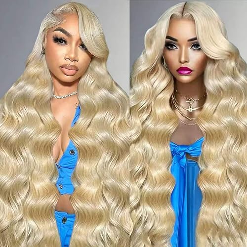 Heylisa 30 Inch 613 Blonde Lace Front Wigs 13x6 Blond