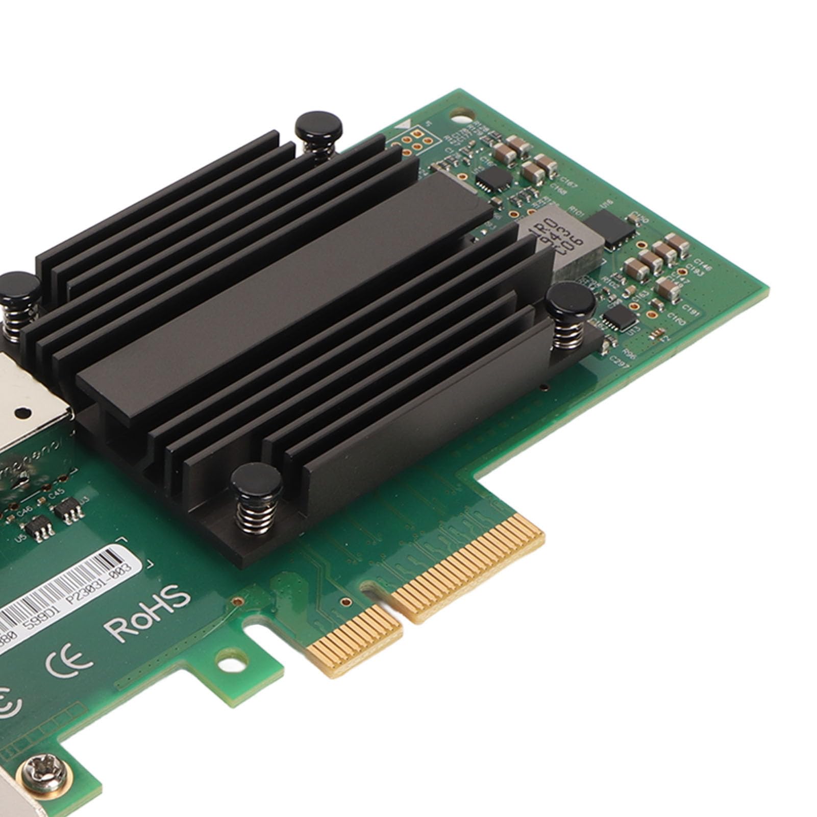 Adattatore di Rete PCIe X4 da 10 Gigabit, Bassa Latenza con Interfaccia SFP Plus, per Vari Sistemi Operativi, Adattatore di Rete PCIe X4, Eccellente Dissipatore di Calore