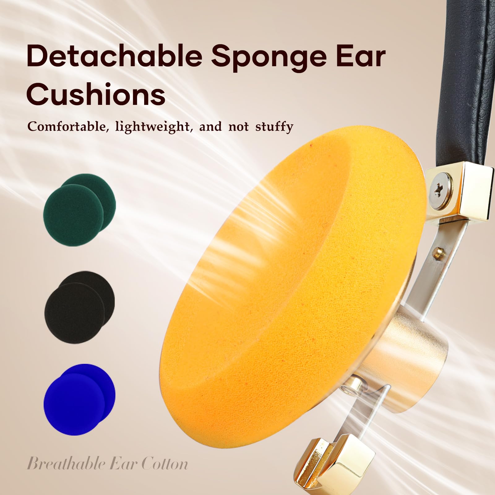 okcsc Cuffie con cavo MMCX retro retro aperto con microfono, driver da 40 mm, archetto in acciaio inossidabile, alloggiamento in lega di alluminio, cuffie over-ear regolabili con spina di tipo C per