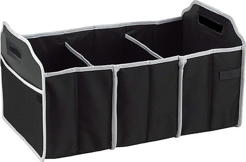 Miniatura 3 de Organizador de maletero plegable para automóvil, SUV, camión, almacenamiento portátil para herramientas, mapas, suministros, botellas, comestibles,