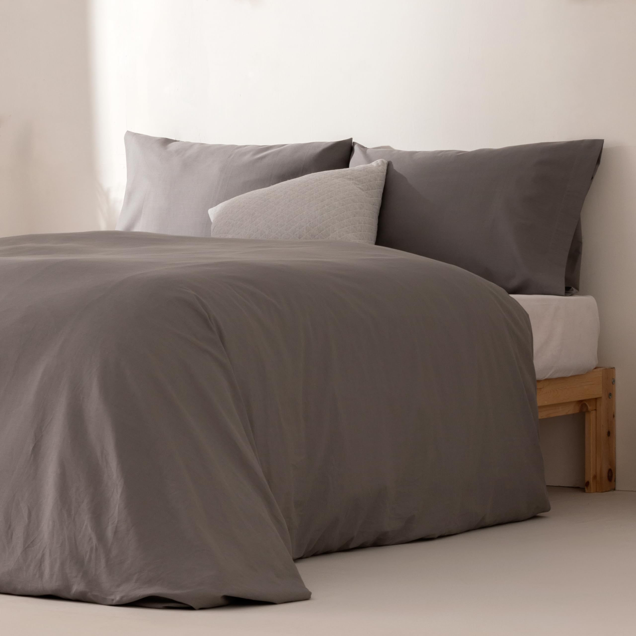 Housse de couette 260x240 coton uni pour des nuits douces et calmes