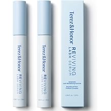 Terez & Honor REviving Lash Serum - Korean Vegan PDRN Lash Growth for Longer, Fuller, Healthier Lashes Peptide & Biotin Lash Conditioner for Root Strengthening Lash Serum - 2 Pack