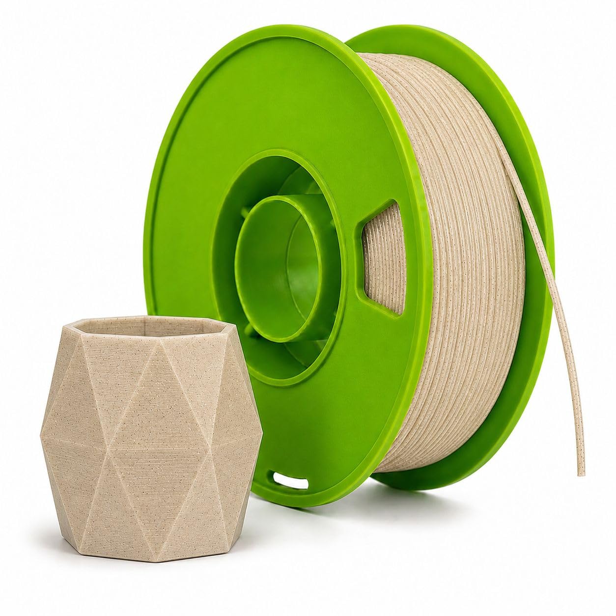 PLA PRO + 3D Printer Filament Roll, 1kg Net Weight, Greater Flexibility, Eco-Friendly, Low Warping Output, 1.75mm Diameter ±0.02mm Accuracy, Ideal for DIY Makers, Compatible (Natural)-picture-18
