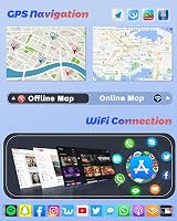 Hikity Android 15 Autórádió Audi A4 S4 RS4 B6 B7 (2000-2009) - 9" IPS Érintőképernyő, 2+64GB, Vezeték nélküli CarPlay, Tolatókamera, GPS, Wi 4