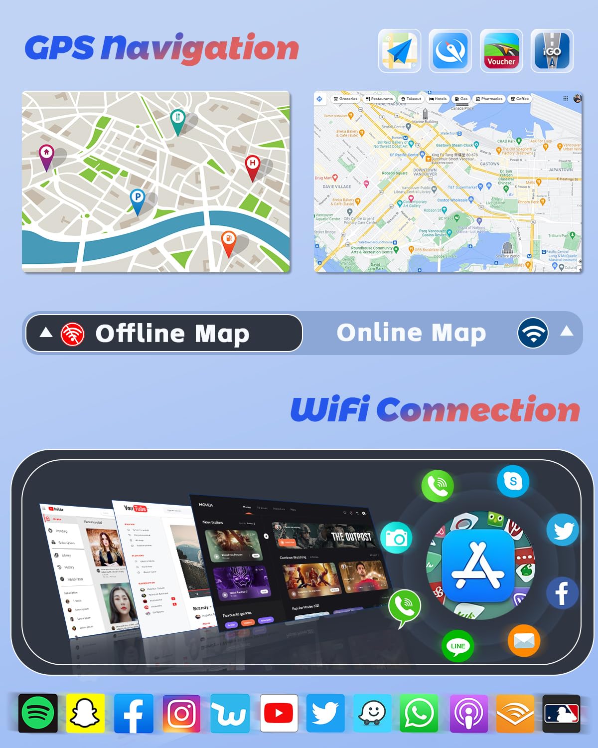 Hikity [2+64GB] Android 15 Autoradio pour Renault Clio 3th 2005-2014 Radio Carplay Android Auto Wireless IPS Écran Tactile 9'' Poste Radio Voiture avec Caméra de Recul Bluetooth Stéréo GPS WiFi DSP