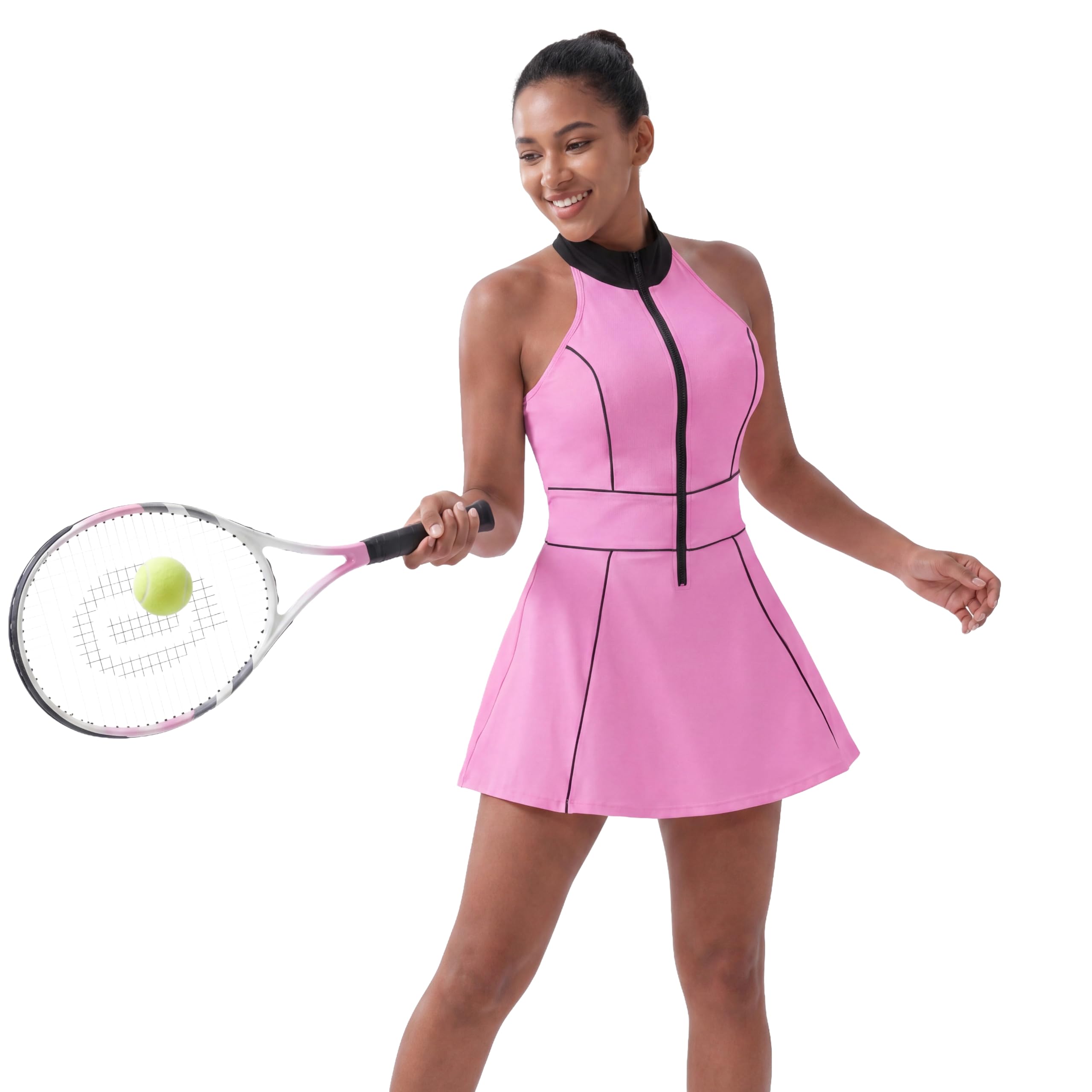 Falda pantalón Deportiva elástica y Transpirable para Mujer, de Cintura Alta, Estilo Tenis, Ideal para Fitness y Entrenamiento en el Gimnasio.