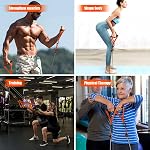 HPYGN Resistance Bands, 300lbs Heavy Exercise Bands with Handles, Fitness Bands for Working Out, Workout Bands for Men, Weight Bands Set, Home Gym Equipment for Muscle Strength Training, Slim, Yoga