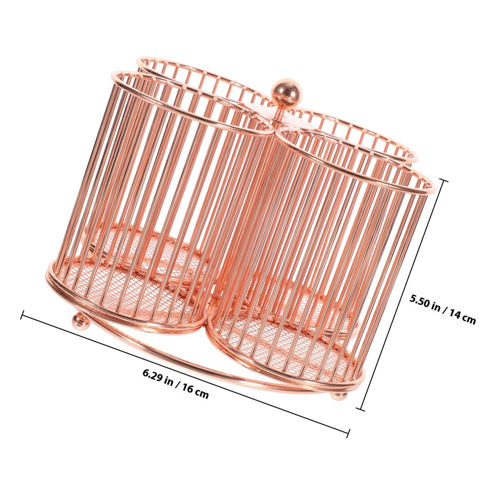 Organizer Penne Scrivania in Metallo Rosa con Scomparti Portapenne Multifunzionale Salvaspazio per Cosmetici Cancelleria e Design Compatto e Facile