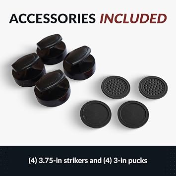 Hathaway Phantom II 90-in Air Hockey Table for Game Room with LED Scoring, Dual Commercial-Grade Blowers & Ergonomic Strikers Includes Pucks & Strikers Deep-Blue Melamine Finish