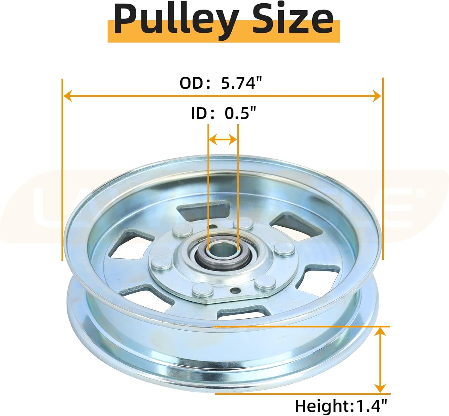 2 Pack 033-7201-25 Idler Pulley Replaces 033-7201-25-5 3/4 Idler Pulley Bad Boy 033-7201-25, 033 7201 25 Bad Boy 033-7201-00, 033-2000-00 Idler Pulley Bad Boy 033-8000-00, Rotary 15422