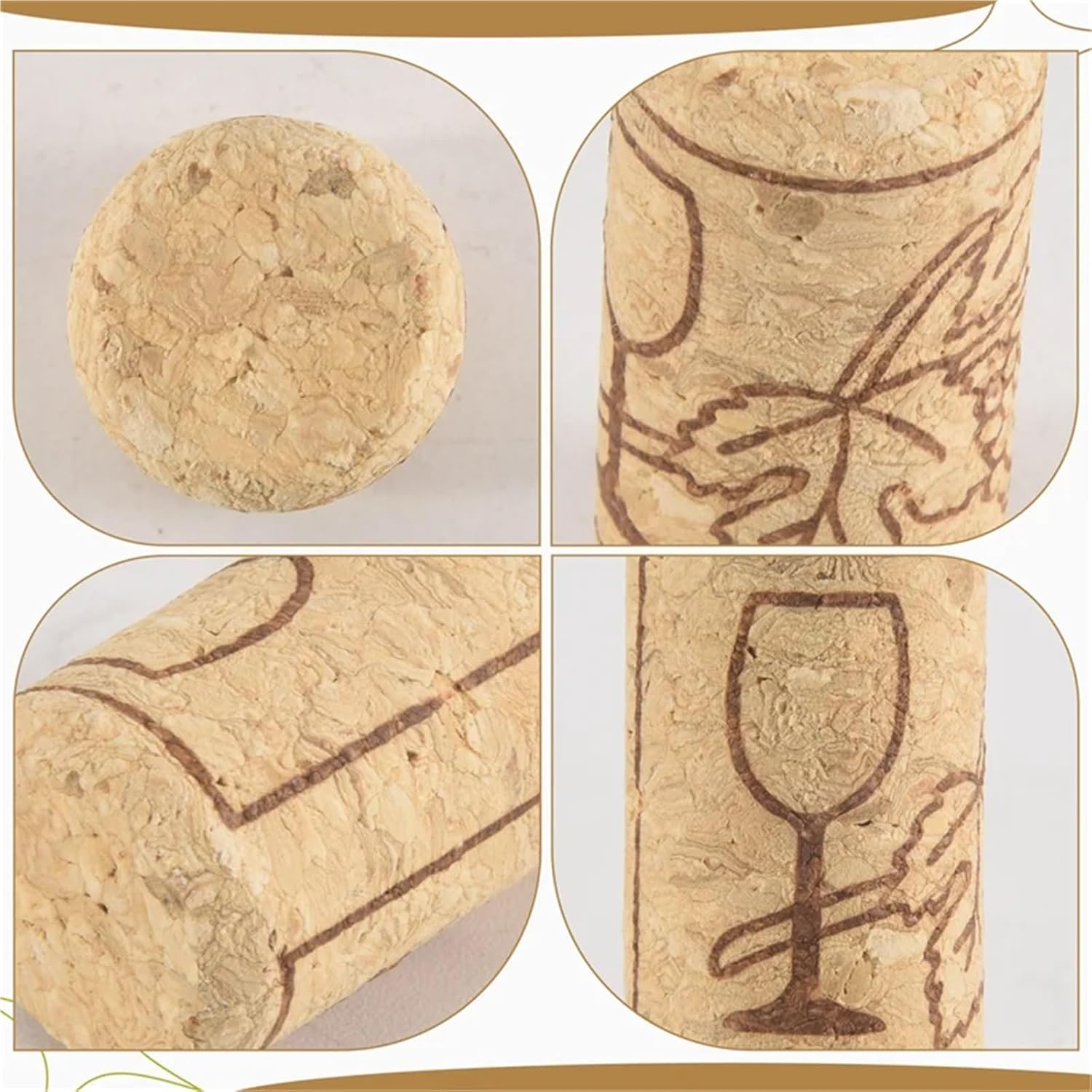 Natural Wood Wine Corks 100Pcs Wine Corks Wooden Cork DIY Decoration and Hobbies