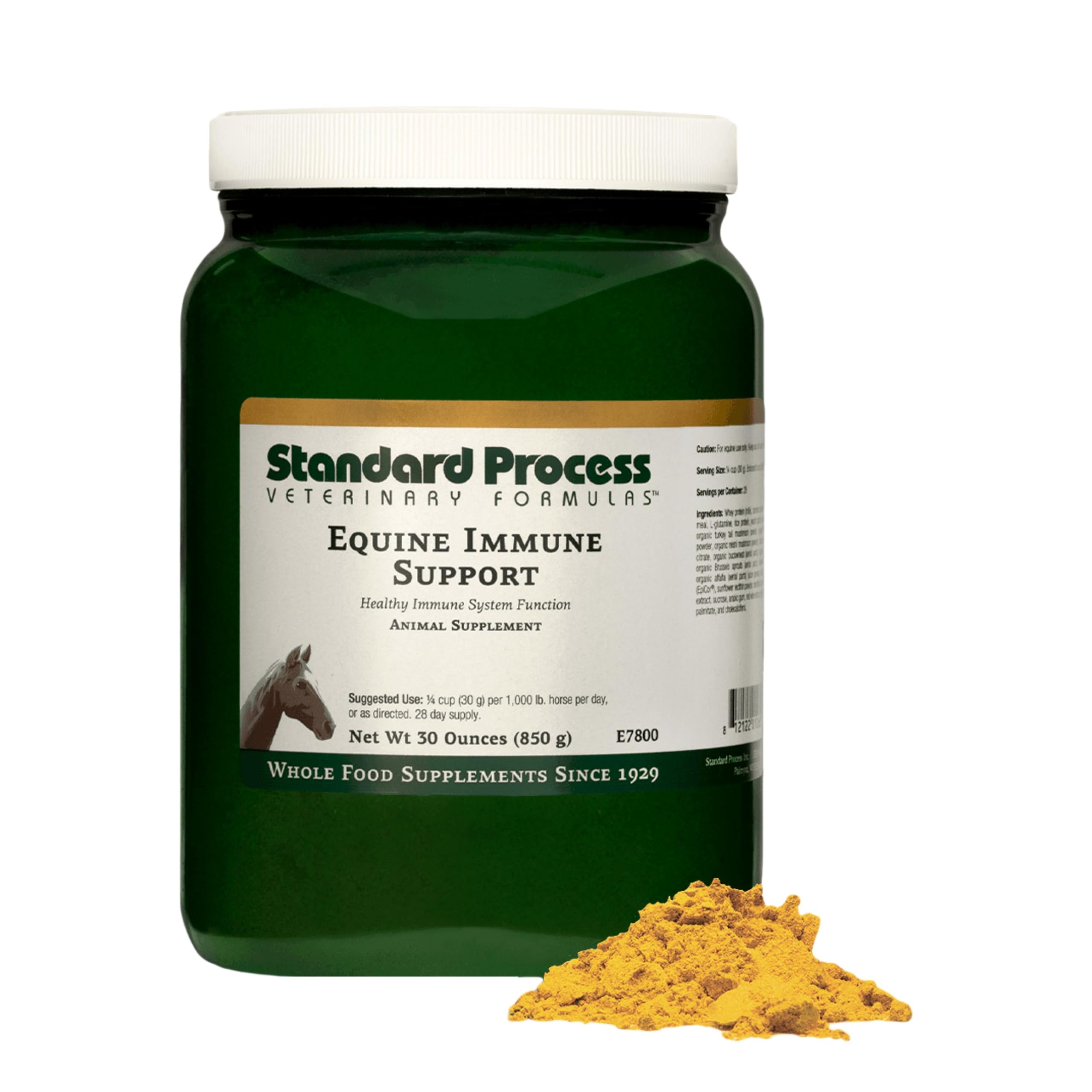 Standard Process Inc. Equine Immune Support - Dietary Supplement for Equine Health - Immune System Support with Vitamin A & Whey Protein - Whole-Food Based Horse Supplement - 850 g