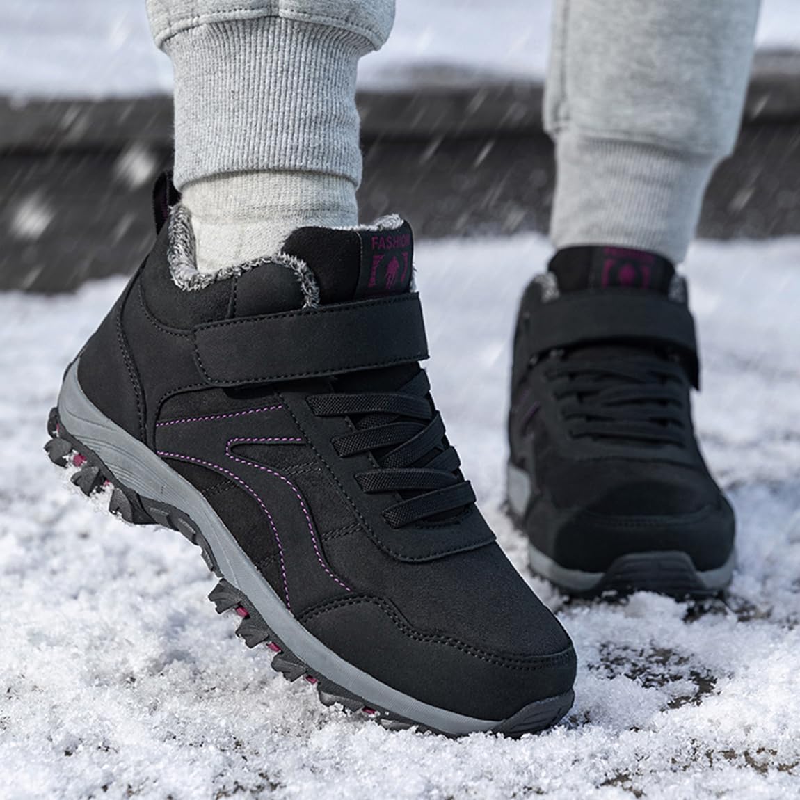 Stivali da Neve da Uomo Donna Caldo Scarpe Invernali