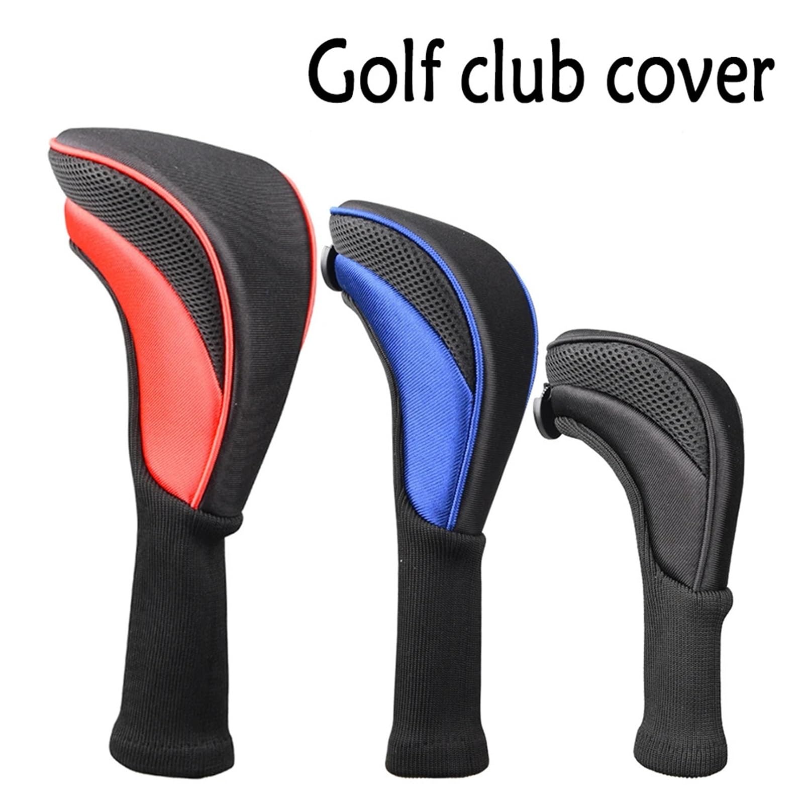 Fundas para Cabeza De Club De Golf 3 unids/Set de Fundas Cabeza for Club Golf Cuello Largo Cubiertas for Cabezas Palos Madera numeradas Protectores duraderos for y Accesorios